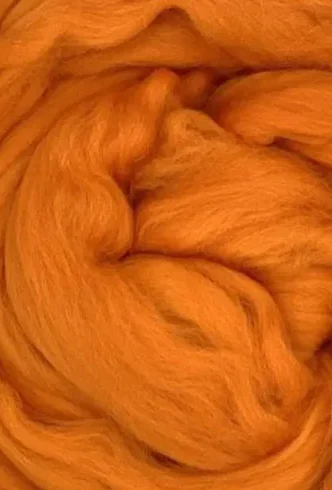 orange-bi-nylon-hand-spun-wool Colourful orange bi-nylon wool from the Adventures in Wool, sustainable variation to traditional wool at Bord Du Lac Artisans.